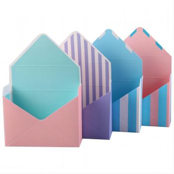 BDL Folding Handle Tanabata Exquisite Gifts Envelope Floral Flower Packaging Paper Box