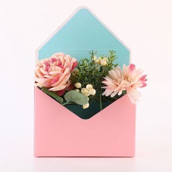 BDL Folding Handle Tanabata Exquisite Gifts Envelope Floral Flower Packaging Paper Box