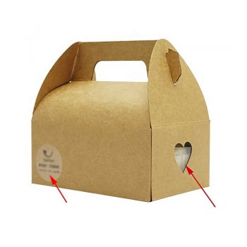 BDL Factory Custom Logo Printed Top Quality Eco-friendly 6 12 Hole Mini Bakery Kraft Paper Cupcake Box with Handle