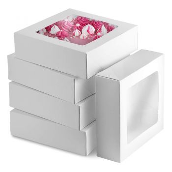 BDL Wholesale Custom Logo Environmentally Big Catering Food Packaging Cardboard Boxes with Transparent Window