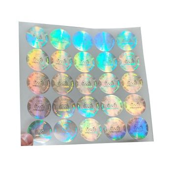 BDL Custom Design Laser Vinyl Die Cut Hologram Holographic Foil Stickers label Printing