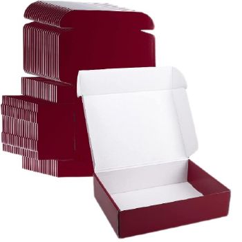 BDL Red Corrugated Small Cardboard Boxes for Mailing Packing Mailer
