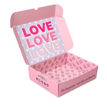 BDL Free Design Custom Logo Food Grade Paper Pink Doughnut Takeaway Cookie Mochi Donut Packaging Boxes
