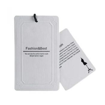 BDL Print Brand Logo Luxury Garment Paper Tags for Bags and Shoes Sustainable
