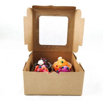 BDL Auto Pop-up Food Grade Colored Packaging White Christmas Tall Pastry Donut 