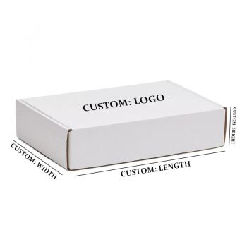 BDL OEM White Corrugated Cardboard Literature Mailer boxes