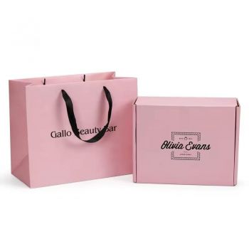 BDL Custom Mailer Box With Paper Card, Tissue Paper and Sticker, Jewelry Shipping Boxes Packaging Paper Logo Small Maili