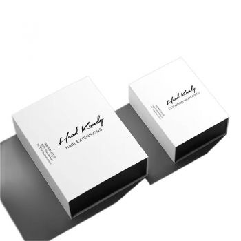 BDL Luxury folding gift box classic black large magnetic presentation gift hamper box for packing