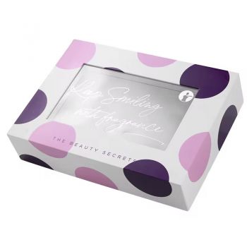 BDL Luxury Lid Base Box Cosmetic Box Gift Packaging With PVC Window