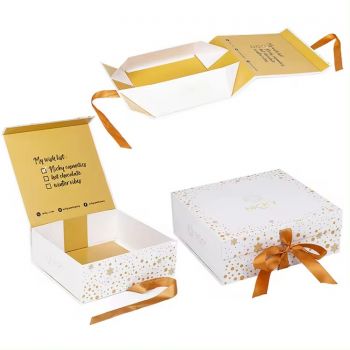 BDL Custom Printed Luxury Foldable Magnetic Gift Box With Lid