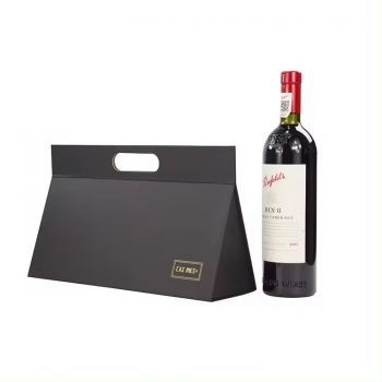BDL Wine Shipping Boxes Portable Gift Box Magnetic Folding Packaging Paper Box for Whiskey Wine Bottle