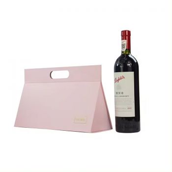 BDL Wine Shipping Boxes Portable Gift Box Magnetic Folding Packaging Paper Box for Whiskey Wine Bottle