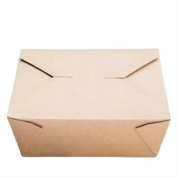 BDL 70oz Large Take Out Microwavable Kraft Brown Paper Lunch Box Cardboard Take Out Box for Restaurant