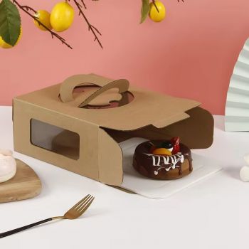 BDL Customized Food grade Birthday Cake Box Wedding Cake Box with handle and window