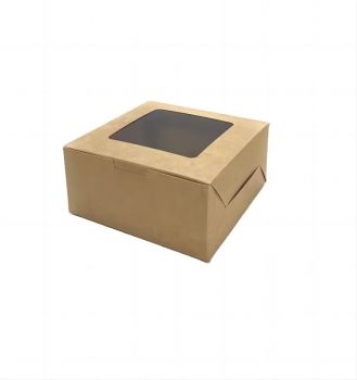 BDL Wholesale Brown Kraft Paper Folding Square Box Packaging Takeaway Boxes