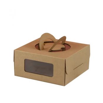BDL Customized Food grade Birthday Cake Box Wedding Cake Box with handle and window