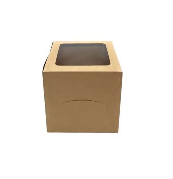 BDL Wholesale Brown Kraft Paper Folding Square Box Packaging Takeaway Boxes