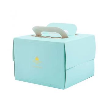 BDL Personalized Logo Printed Paper Cake Box Packaging Cake Box With Handle