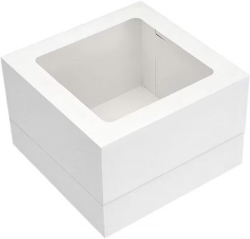 BDL Wholesale custom 12x12x6"Plain White cake box bakery Pastry Standard Cake Boxes packaging boxes in bulk