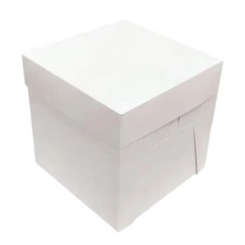 BDL Wholesale custom 12x12x6"Plain White cake box bakery Pastry Standard Cake Boxes packaging boxes in bulk