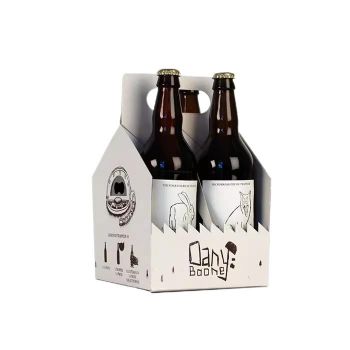 BDL Hot New Best Selling Beer Paper Corrugated 4 Pack Bottle Carrier