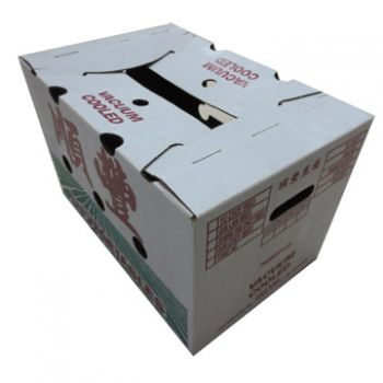 BDL Waterproof Wax Coated Corrugated Cardboard Box For Vegetable Fruit Seafood