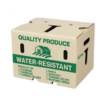 BDL Wax Impregnated Cardboard Box For Cold Room Produce Carton for Leafy Greens and Farm Transport 
