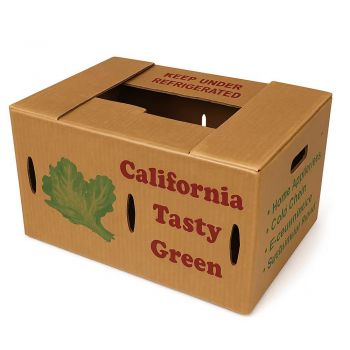 BDL Custom Farm Fresh Produce Wax Carton Box For Vegetable And Fruit