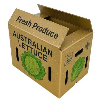 BDL Custom Farm Fresh Produce Wax Carton Box For Vegetable And Fruit