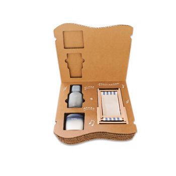 BDL Custom Luxury Kraft Paper Honeycomb Cardboard Box Flip Reinforced Thick Kraft Paper Box 