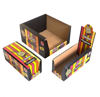 BDL Shipping Shop PDQ Box Pop up Folding Boxes Tray Storage Cardboard Shelf Display Box