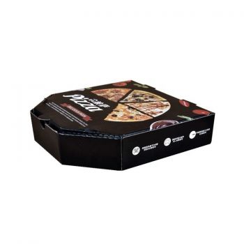BDL Custom Kraft Corrugated Hexagon Pizza Box Sizes 6-12 Inch Insulated Food Containe