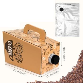 BDL Eco-Friendly Kraft Paper Coffee Box Dispenser for Whisky Soda Tequila Energy Drinks 