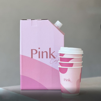 BDL Take Away Beverage Carrier Box with Secure Handle Custom Printed Portable Drink Packaging Hot Coffee Tea