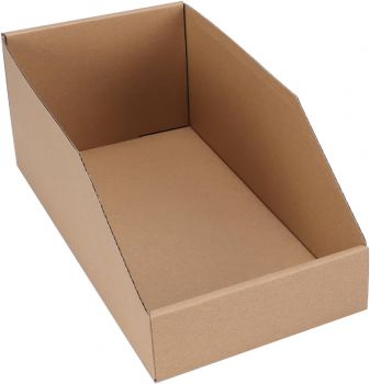 BDL Corrugated Paperboard Bin Box Container Displaying Tray