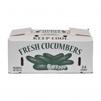 BDL Waterproof Recycled Waxed Coated Cardboard Produce Boxes  for Cucumber Transport