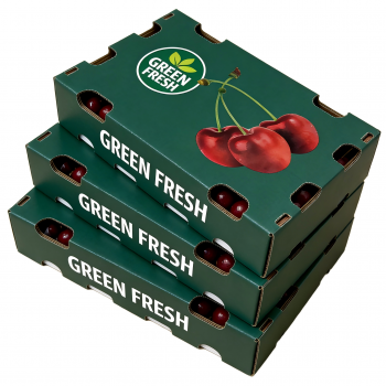 BDL Custom Recyclable Corrugated Board Carton Cherry Fruit Packaging Paper Box