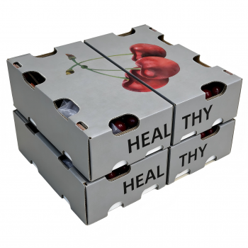 BDL Custom Recyclable Corrugated Board Carton Cherry Fruit Packaging Paper Box