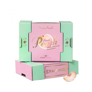 BDL Wholesale Printed Fruit Produce  Vegetables Cucumber Cherry Tomato Peach Packaging Carton