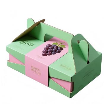 BDL Custom Cardboard Fruit Produce  Vegetables Cucumber Cherry Tomato Peach Packaging Carton