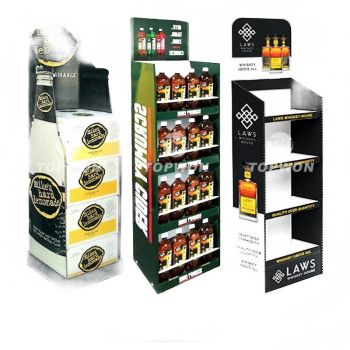 BDL Custom Supermarket Retail Corrugated Cardboard Energy Drink Beverages Display Stand 