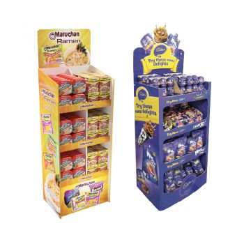 BDL Corrugated Cardboard Custom Toy Showcase Store Shops Supermarkets Floor Display 