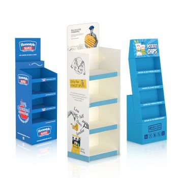 BDL Custom Supermarket Retail Corrugated Cardboard Drink Beverages Display Stand