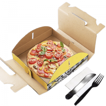 BDL Custom Corrugated Cardboard Pizza Box With Handle