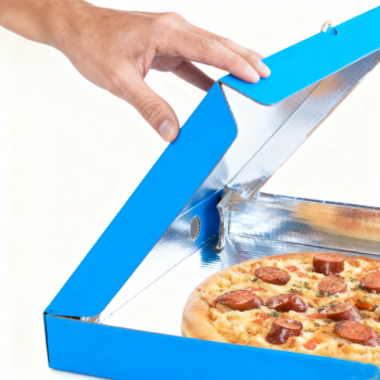 BDL Hot Sale Wholesale Aluminum Foil Pizza Box Heat Retention Grease Proof Corrugated Box