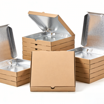 BDL Insulated Foil Lined Pizza Container Keep Food Hot Delivery Box Recyclable Food Grade 
