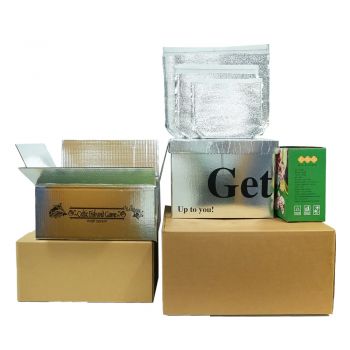 BDL Wholesale Greaseproof Thermal Insulated Carton with Interior Foil Layer Pizza Box 