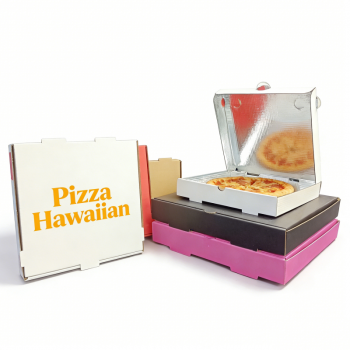 BDL Food Packaging Boxes Thermal Pizza Box With Aluminum Foil 