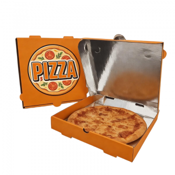 BDL Supplier Custom Logo Food Packaging Corrugated Thermal Pizza Box with Aluminium