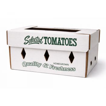 BDL Wax Ventilated Corrugated Apple Carton 1 1/9 Bushel Cold Chain Produce Packaging Box